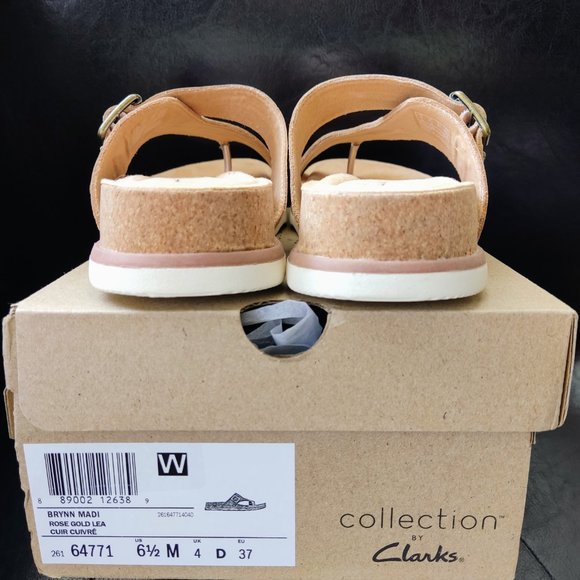 Clarks Women Size 6.5 Leather Sandals, BNIB - Picture 4 of 5